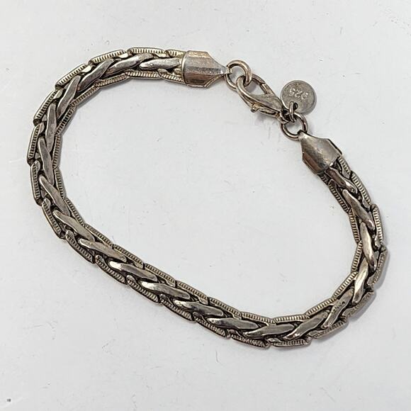 Antique Vintage Sterling Silver 925 Byzantine Bracelet - Picture 1 of 6